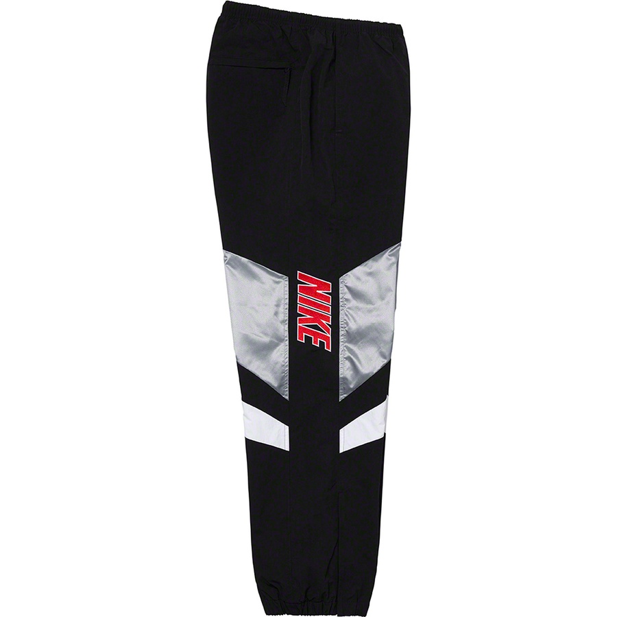 Details on Supreme Nike Warm Up Pant Silver from spring summer
                                                    2019 (Price is $138)