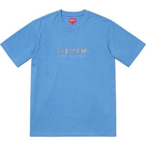 supreme gold bars tee black
