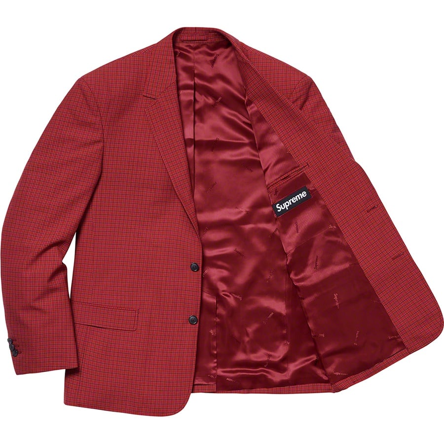 Details on Plaid Suit Red from spring summer
                                                    2019 (Price is $598)