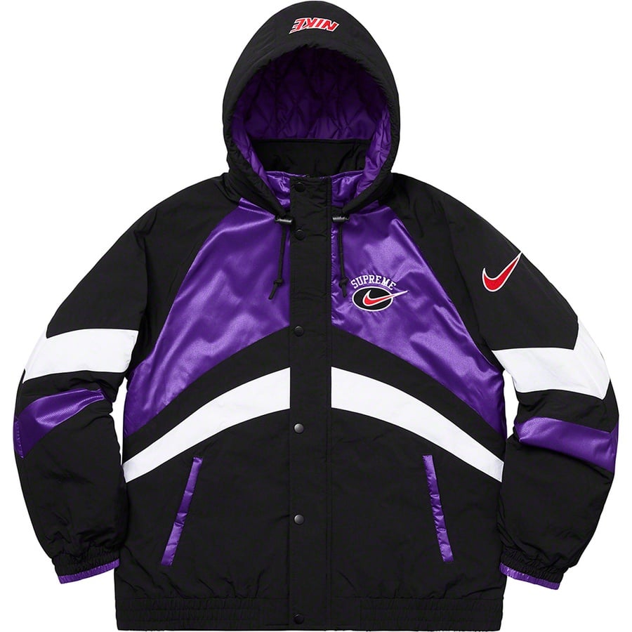 Supreme®/Nike® Hooded Sport Jacket Purple