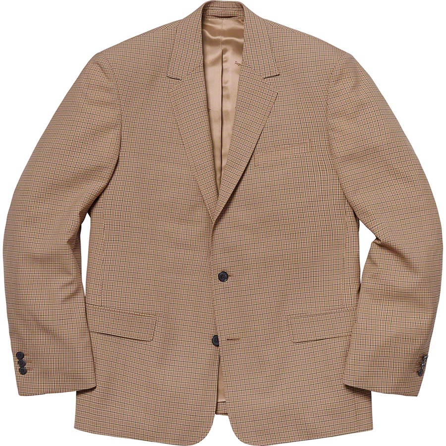 Details on Plaid Suit Tan from spring summer
                                                    2019 (Price is $598)