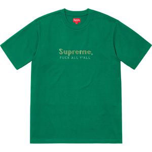 supreme gold bars tee black