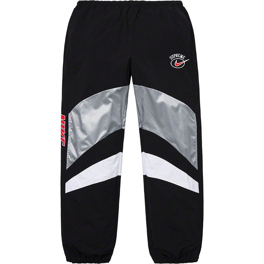 Details on Supreme Nike Warm Up Pant Silver from spring summer 2019 (Price is $138)