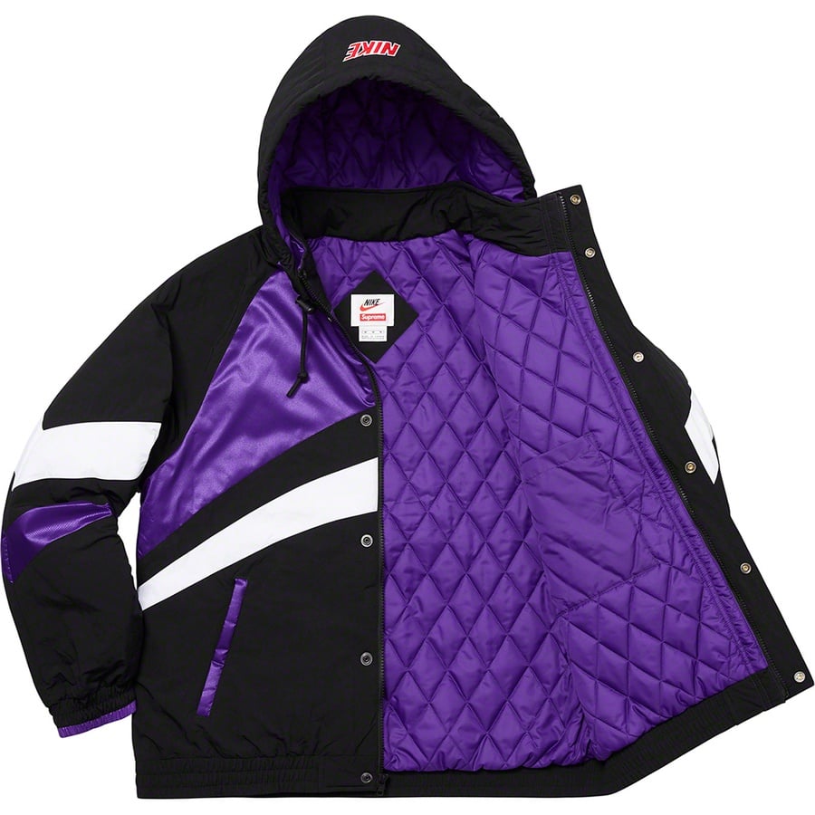 Details on Supreme Nike Hooded Sport Jacket Purple from spring summer
                                                    2019 (Price is $248)