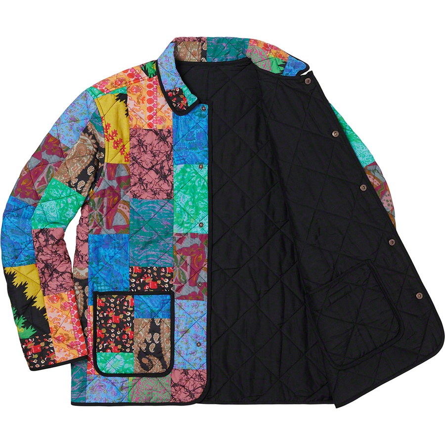Details on Reversible Patchwork Quilted Jacket Multicolor from spring summer
                                                    2019 (Price is $218)