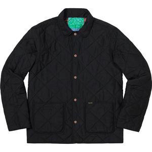 supreme reversible patchwork quilted jacket