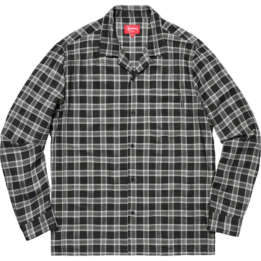 Details on Plaid Rayon Shirt Black from spring summer 2019 (Price is $138)