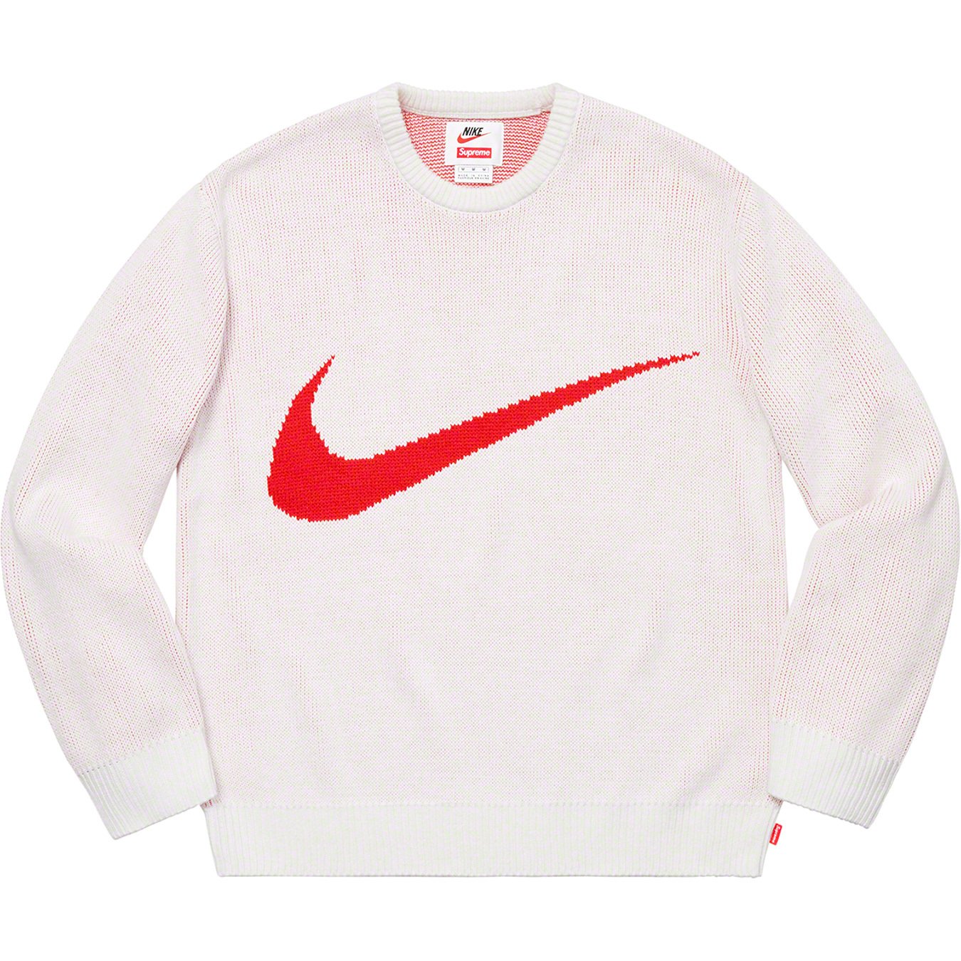 supreme nike swoosh sweater white