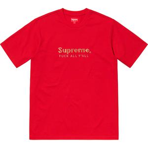 supreme gold bars tee black