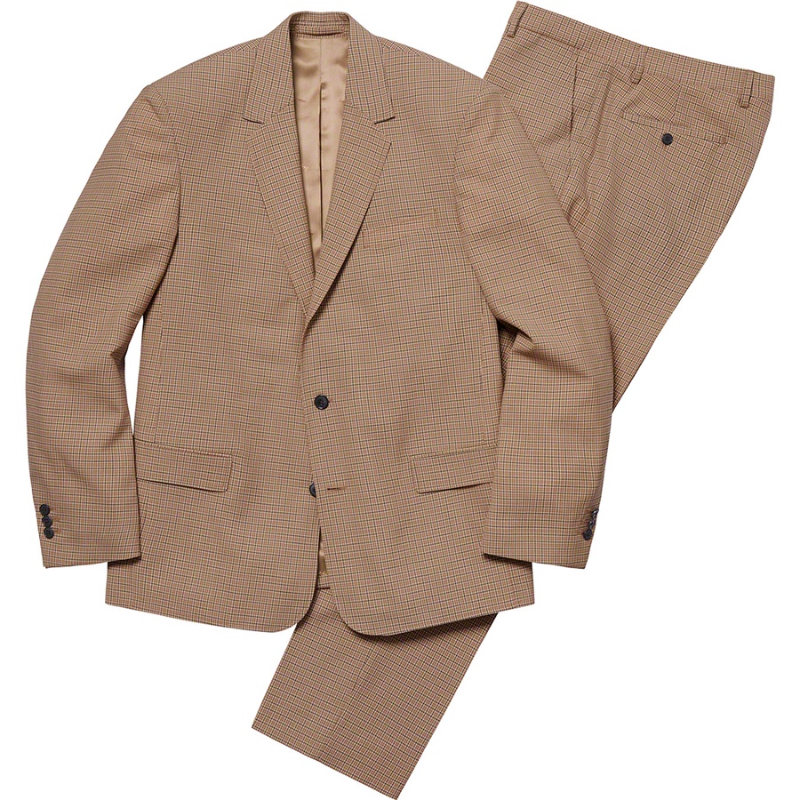 Details on Plaid Suit Tan from spring summer
                                                    2019 (Price is $598)