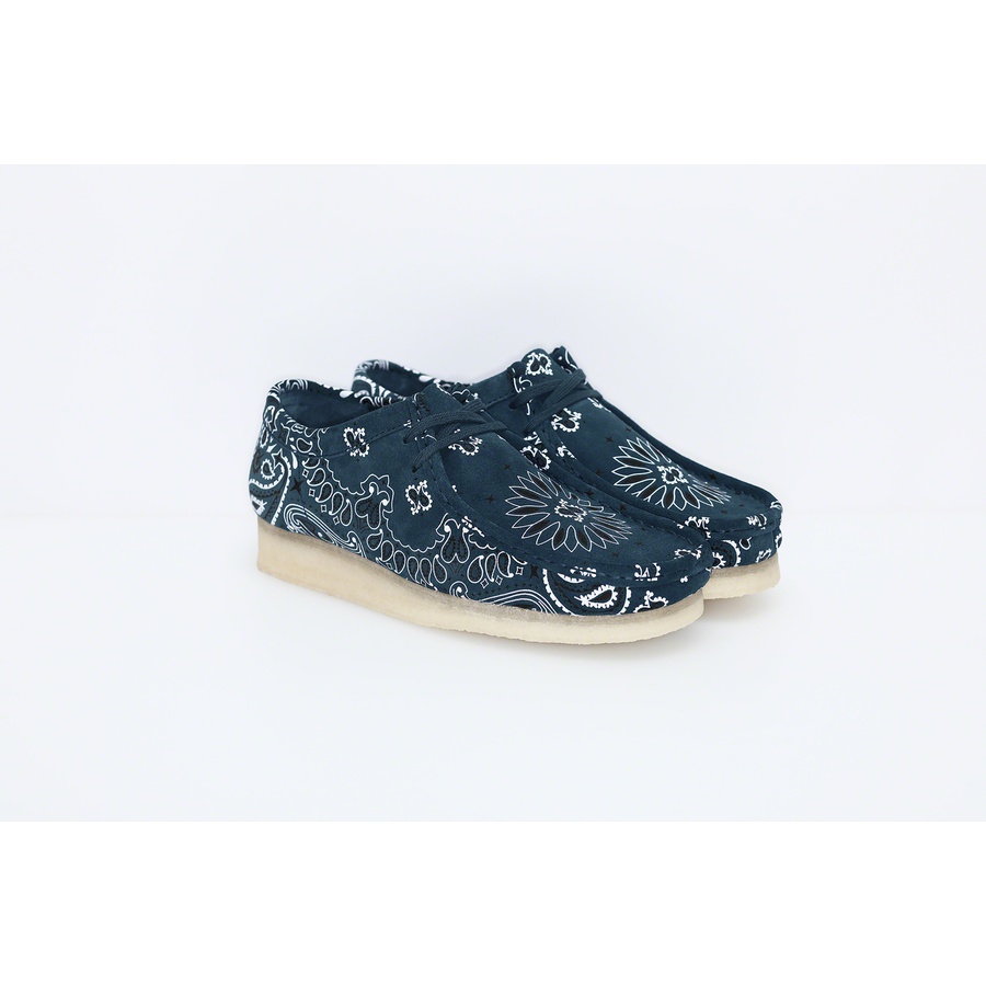 Details on Supreme Clarks Originals Bandana Wallabee  from spring summer 2019 (Price is $198)
