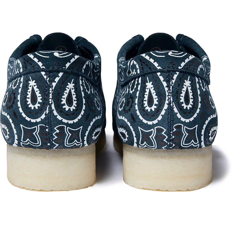 Details on Supreme Clarks Originals Bandana Wallabee Blue from spring summer
                                                    2019 (Price is $198)
