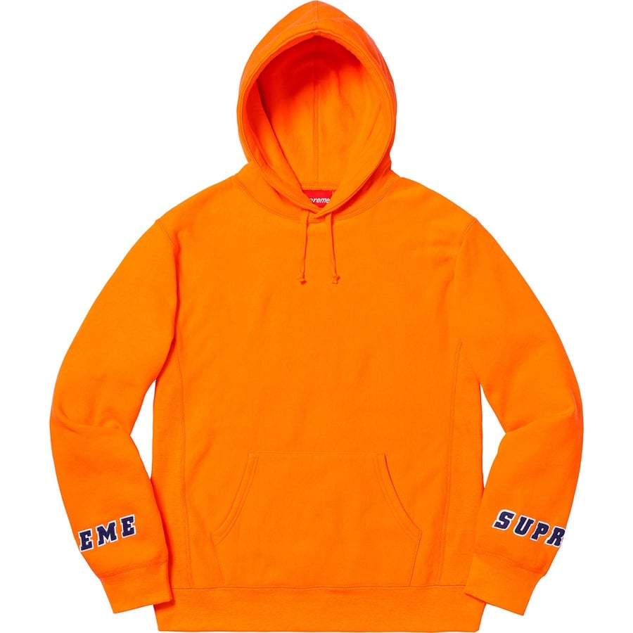 Details on Wrist Logo Hooded Sweatshirt Orange from spring summer
                                                    2019 (Price is $158)
