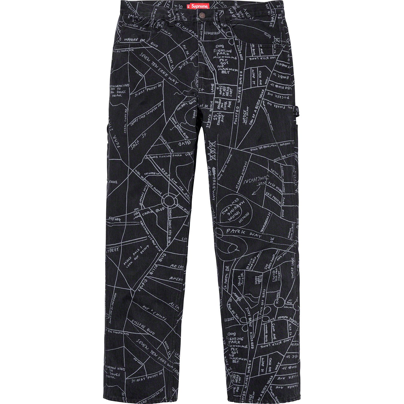 Gonz Map Denim Painter Pant - spring summer 2019 - Supreme