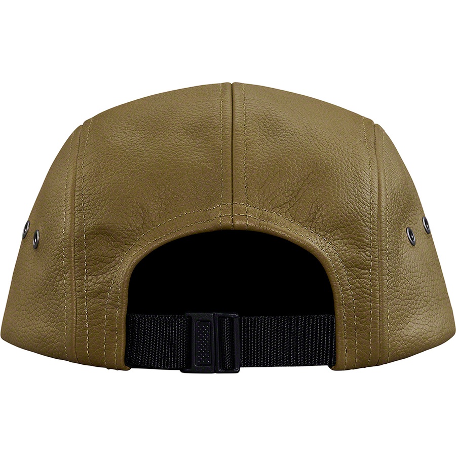 Details on Pebbled Leather Camp Cap Olive from spring summer
                                                    2019 (Price is $78)