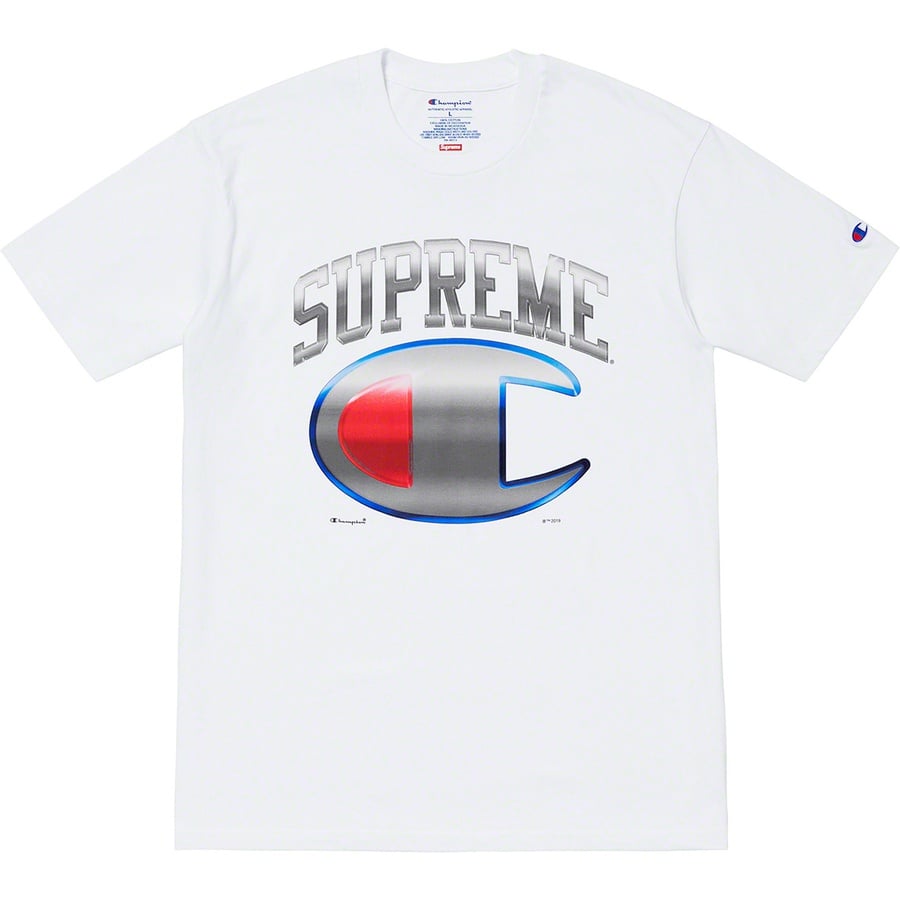 Details on Supreme Champion Chrome S S Top from spring summer
                                            2019 (Price is $48)