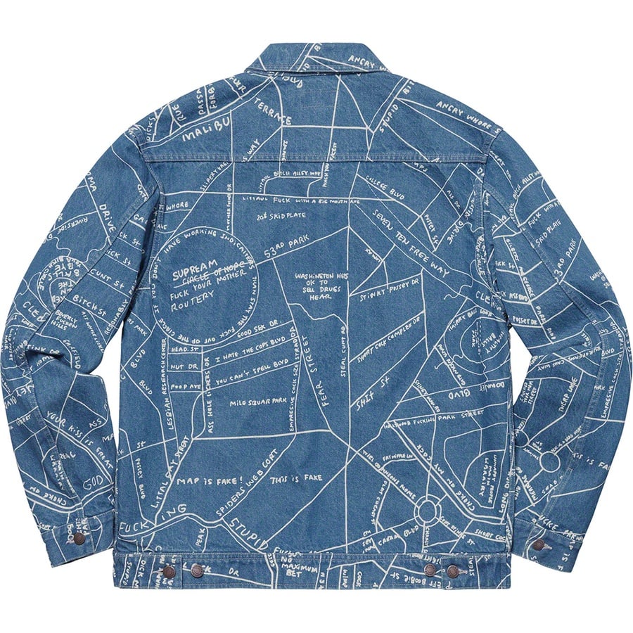 Details on Gonz Map Work Jacket Washed  Blue from spring summer
                                                    2019 (Price is $188)