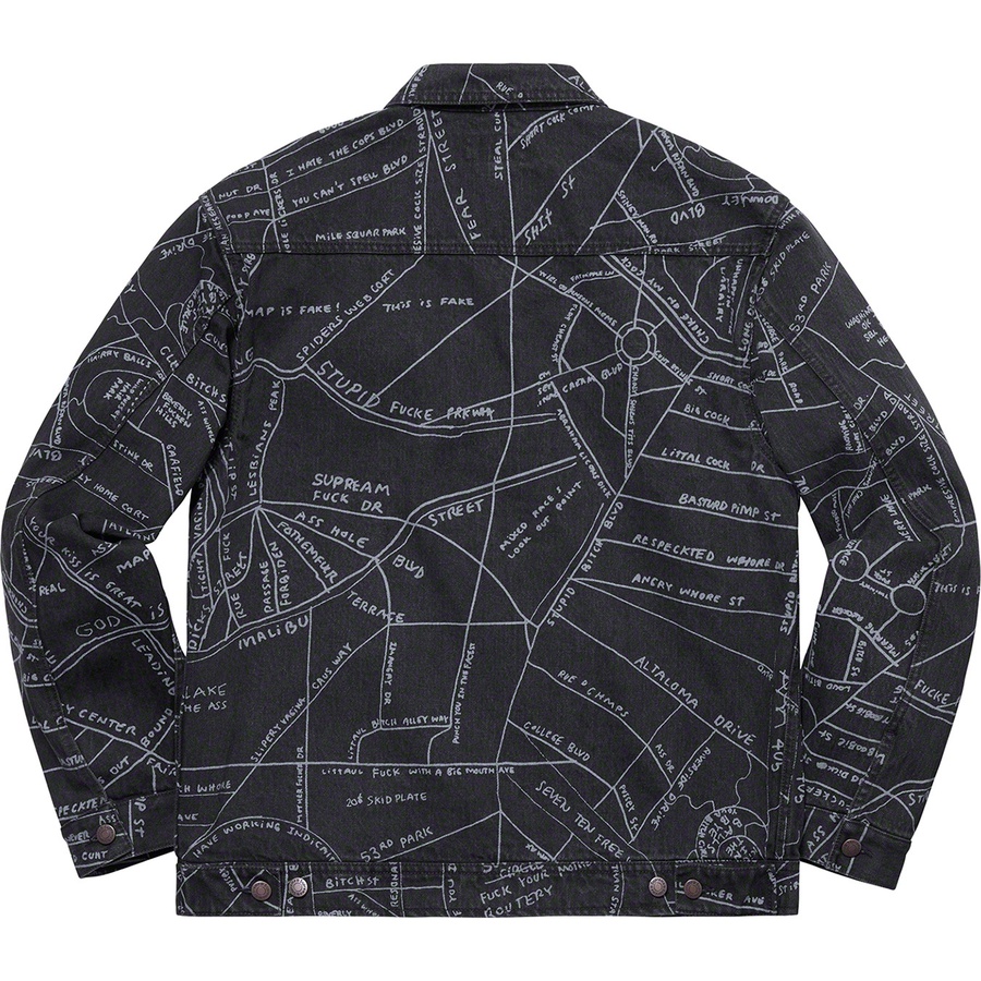 Details on Gonz Map Work Jacket Washed  Black from spring summer
                                                    2019 (Price is $188)