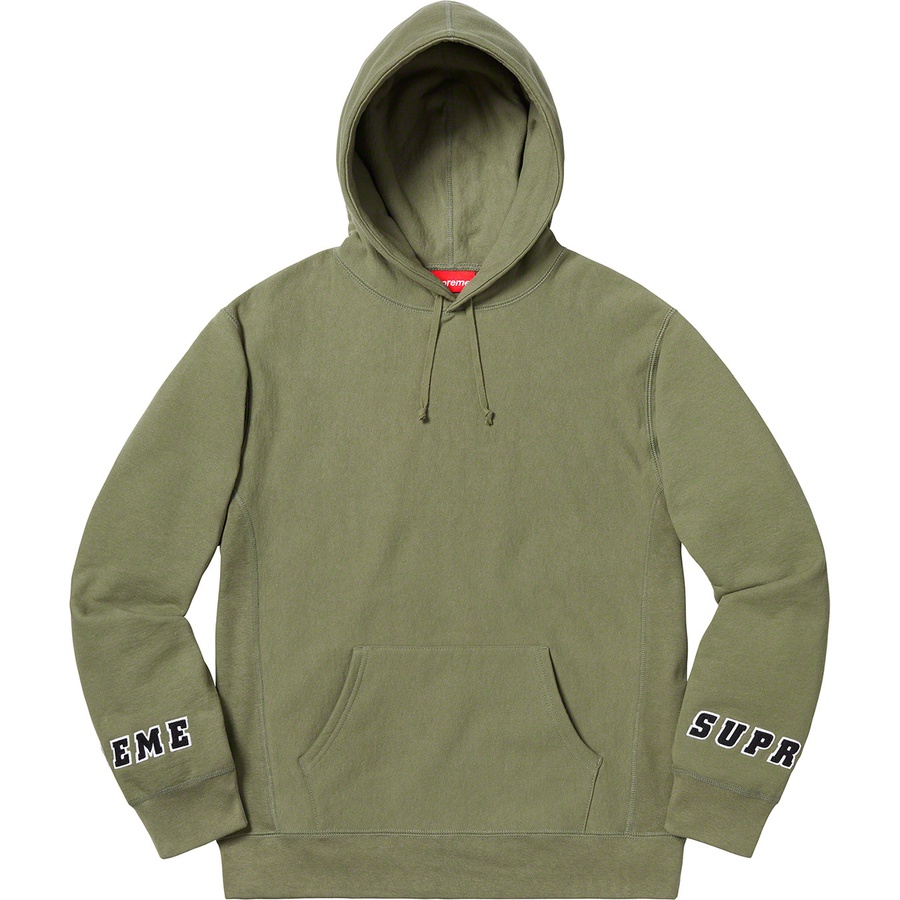 Details on Wrist Logo Hooded Sweatshirt Light Olive from spring summer
                                                    2019 (Price is $158)
