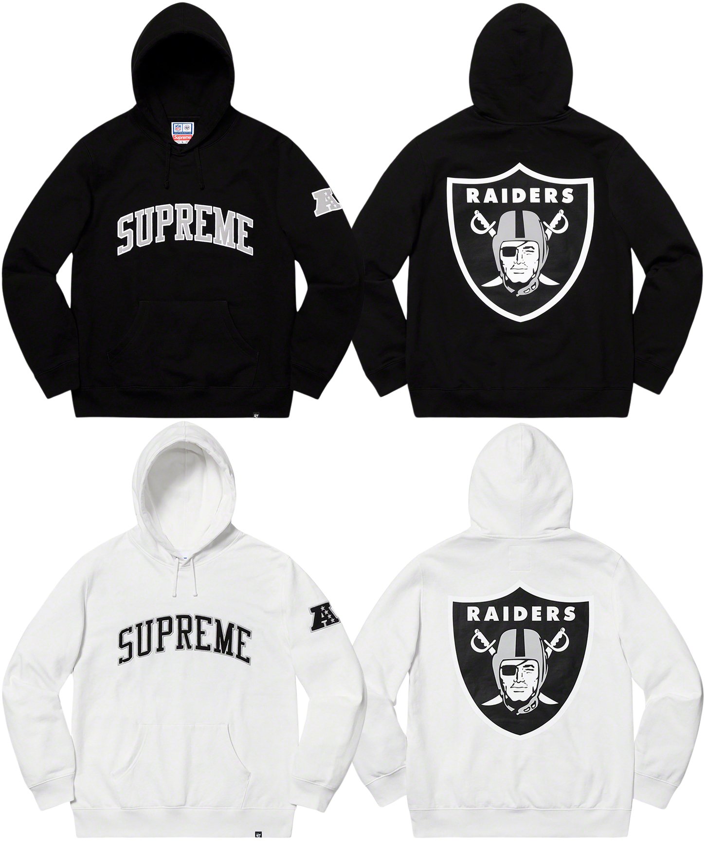 NFL Raiders '47 Hooded Sweatshirt - spring summer 2019 - Supreme