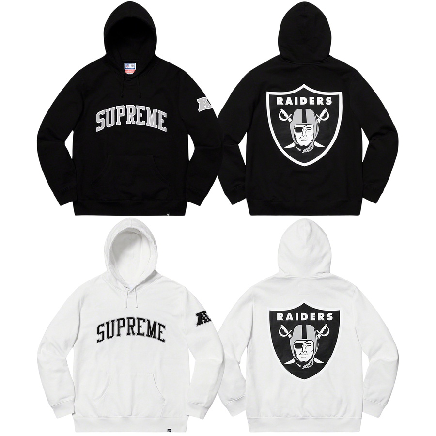 Supreme Supreme NFL Raiders '47 Hooded Sweatshirt released during spring summer 19 season