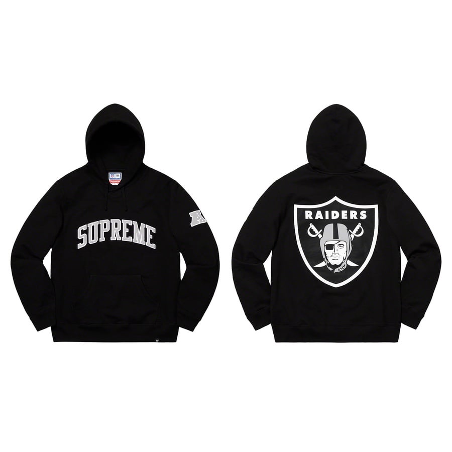 Supreme×Raiders Hooded Sweatshirt L-