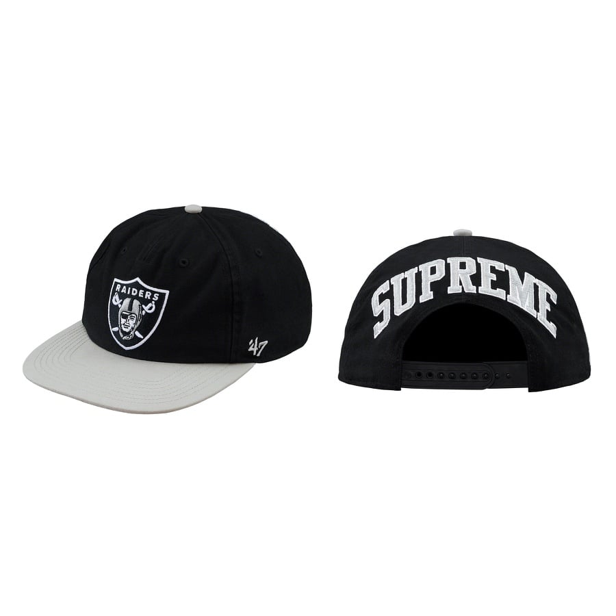 Details on Supreme NFL Raiders '47 5-Panel from spring summer
                                            2019 (Price is $44)