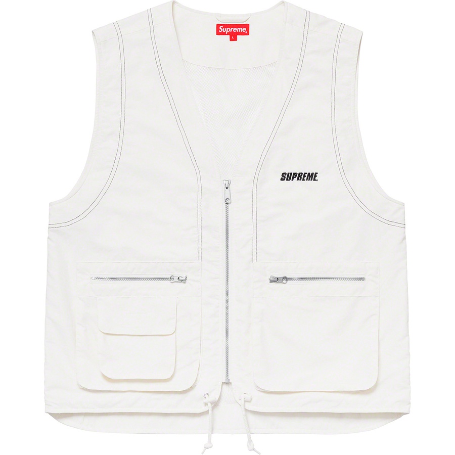 Details on Nylon Cargo Vest Off-White from spring summer
                                                    2019 (Price is $138)