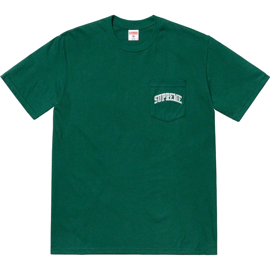 Details on Supreme NFL Raiders '47 Pocket Tee Dark Green from spring summer
                                                    2019 (Price is $48)