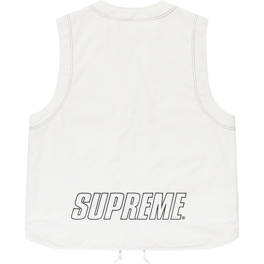 Details on Nylon Cargo Vest Off-White from spring summer 2019 (Price is $138)