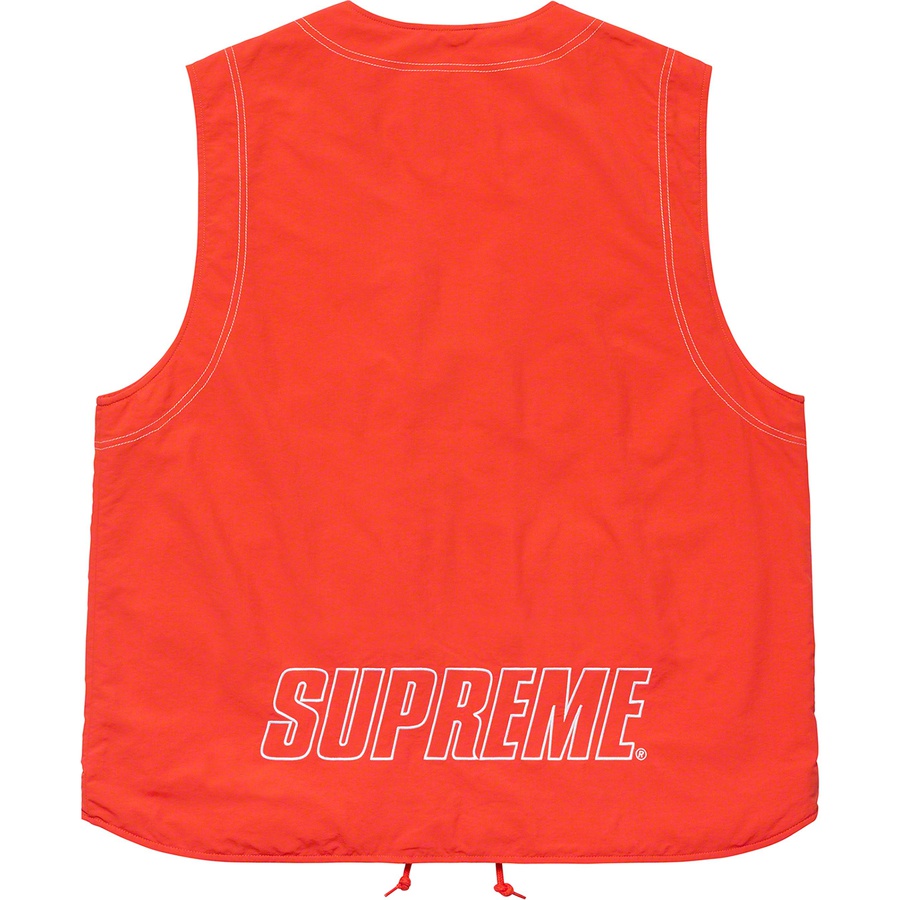 Details on Nylon Cargo Vest Dark Orange from spring summer 2019 (Price is $138)