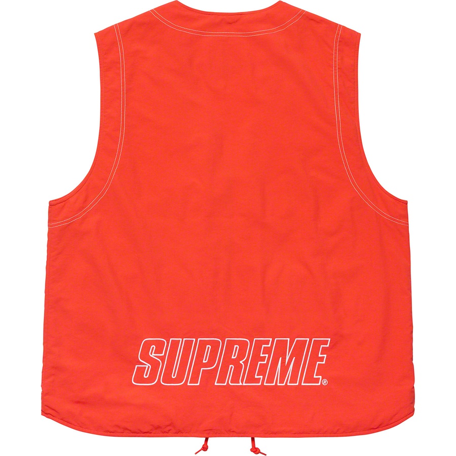 Details on Nylon Cargo Vest Dark Orange from spring summer
                                                    2019 (Price is $138)