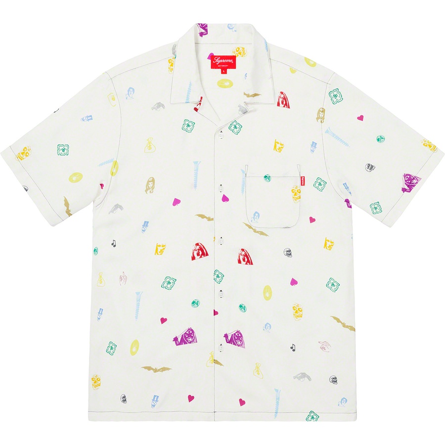 Details on Deep Space Rayon S S Shirt White from spring summer
                                                    2019 (Price is $138)