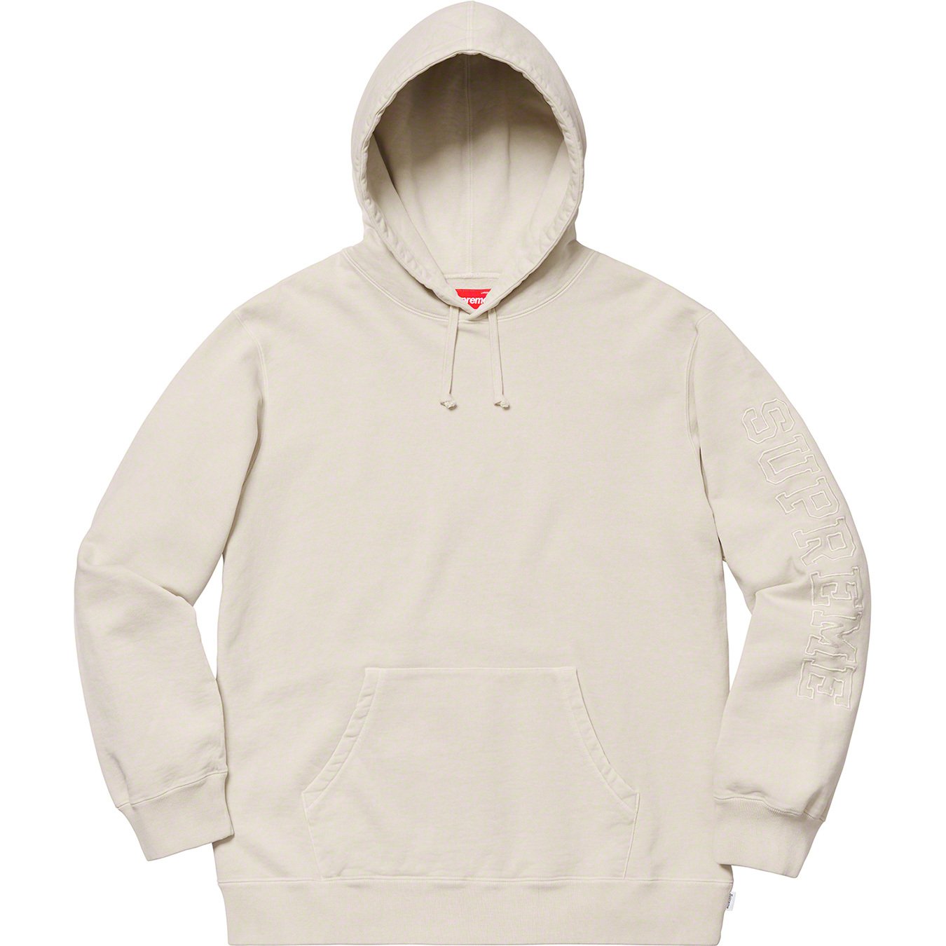 Supreme Overdyed Hooded Sweatshirt White