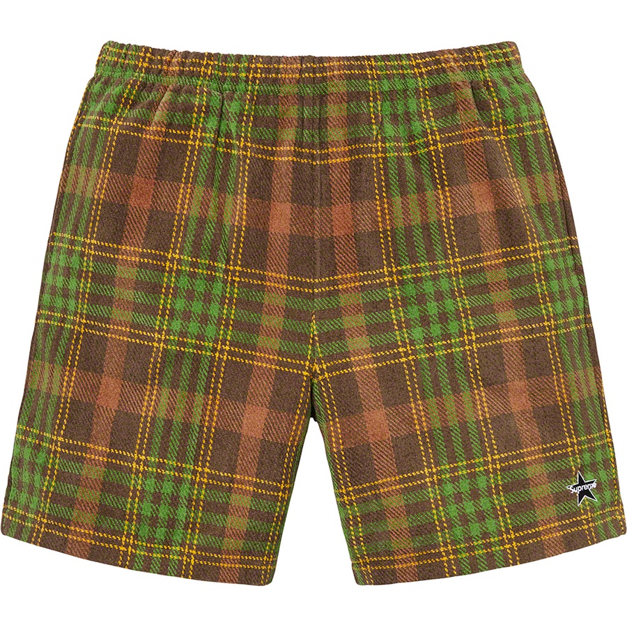Details on Plaid Velour Short Brown from spring summer 2019 (Price is $118)