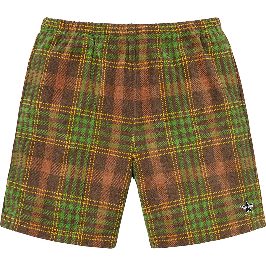 Details on Plaid Velour Short Brown from spring summer
                                                    2019 (Price is $118)