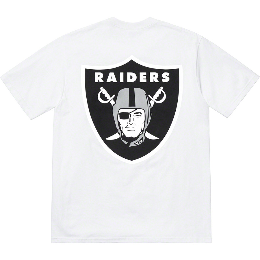 Details on Supreme NFL Raiders '47 Pocket Tee White from spring summer
                                                    2019 (Price is $48)