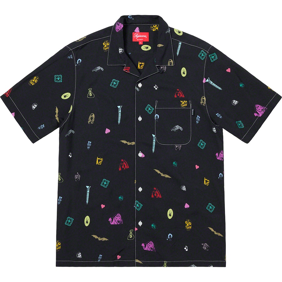 Details on Deep Space Rayon S S Shirt Black from spring summer
                                                    2019 (Price is $138)