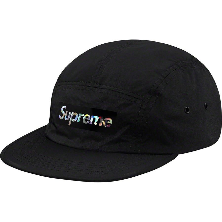 Details on Holographic Logo Camp Cap Black from spring summer
                                                    2019 (Price is $48)