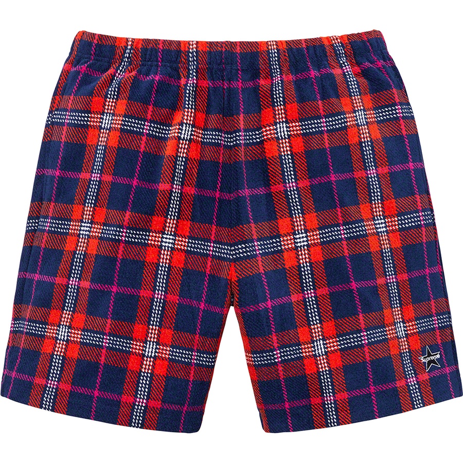 Details on Plaid Velour Short Navy from spring summer
                                                    2019 (Price is $118)