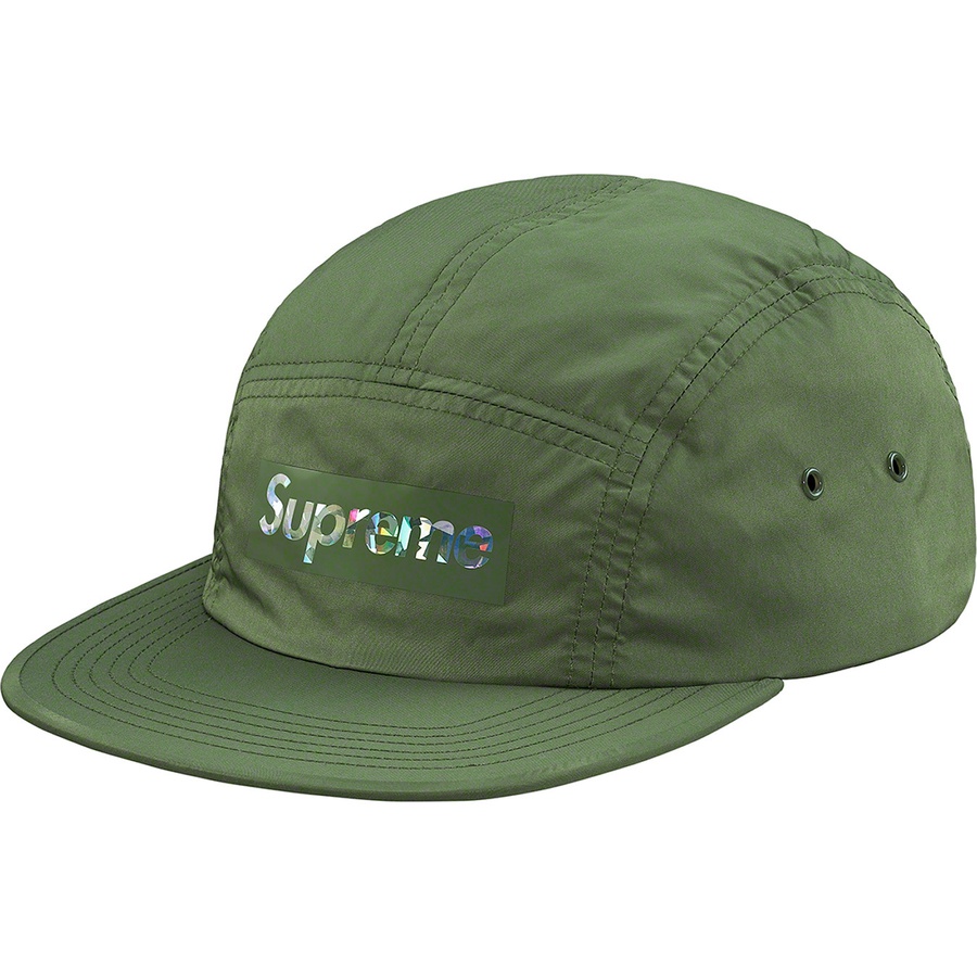 Details on Holographic Logo Camp Cap Olive from spring summer 2019 (Price is $48)