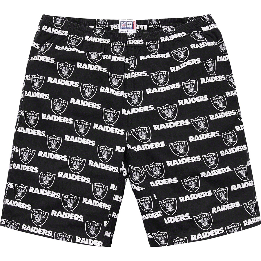 Details on Supreme NFL Raiders '47 Twill Short Black from spring summer
                                                    2019 (Price is $118)