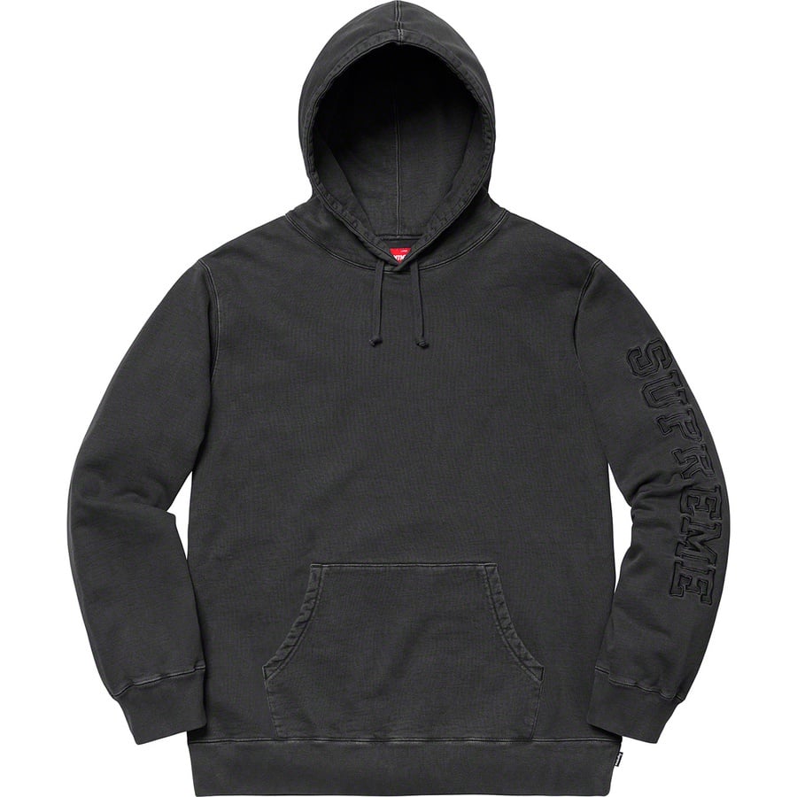 Details on Overdyed Hooded Sweatshirt Black from spring summer 2019 (Price is $148)