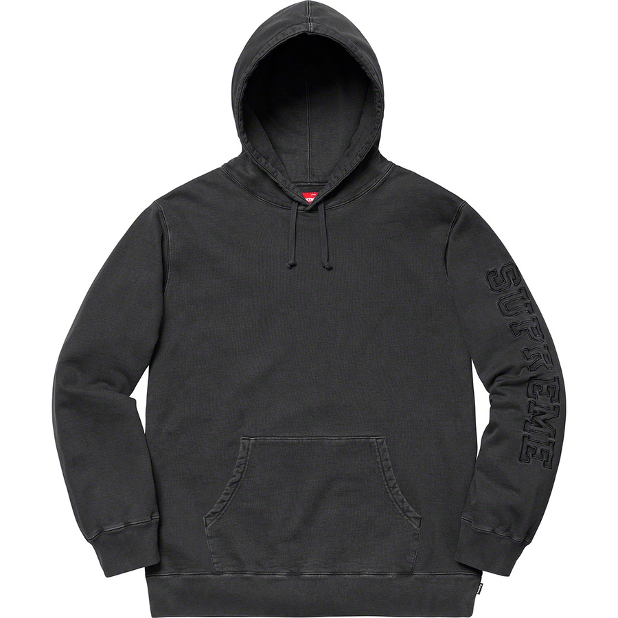 Details on Overdyed Hooded Sweatshirt Black from spring summer
                                                    2019 (Price is $148)