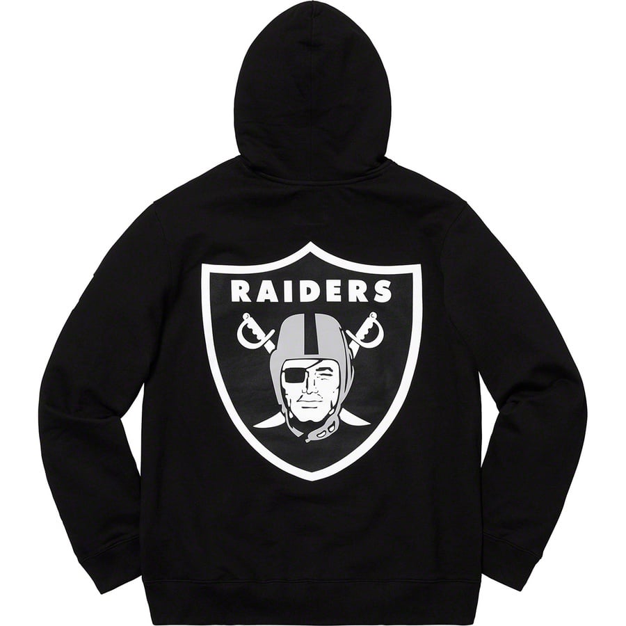 Details on Supreme NFL Raiders '47 Hooded Sweatshirt Black from spring summer
                                                    2019 (Price is $148)
