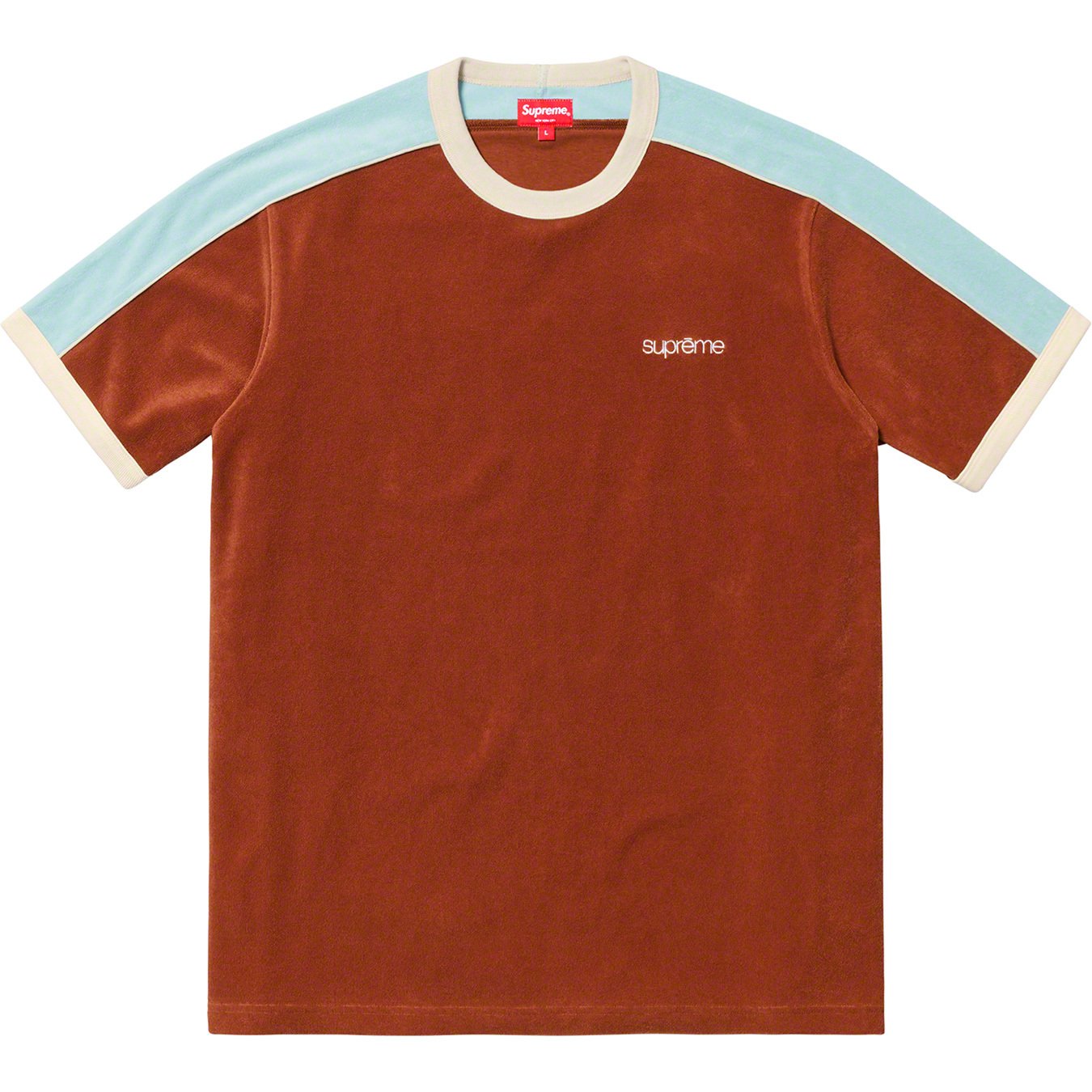 Supreme Shoulder Stripe Terry S/S Top