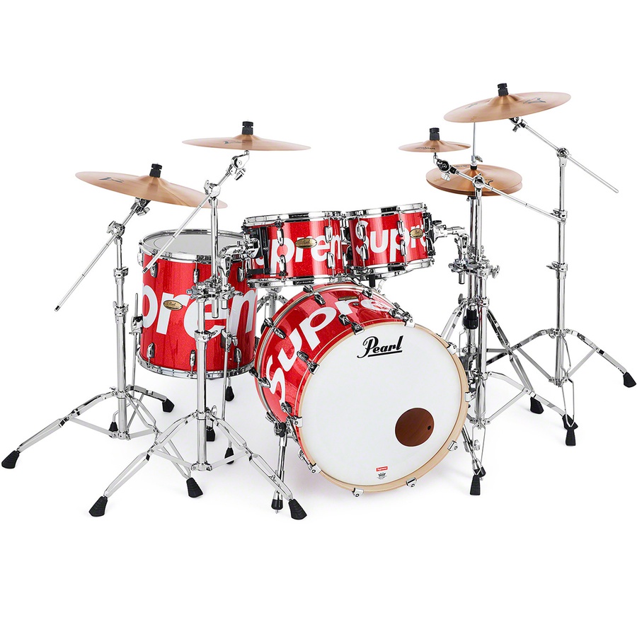 Details on Supreme Pearl Session Studio Select Drum Set & Zildjian Cymbals Red from spring summer
                                                    2019 (Price is $4998)