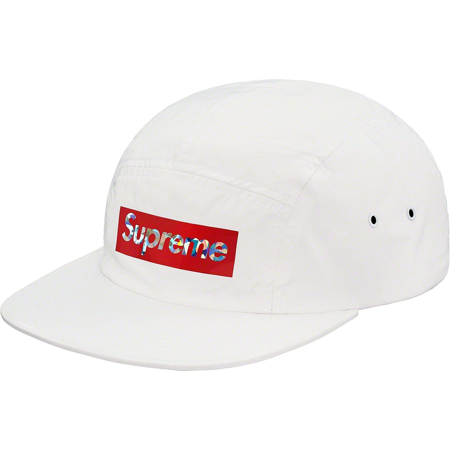 Details on Holographic Logo Camp Cap White from spring summer 2019 (Price is $48)
