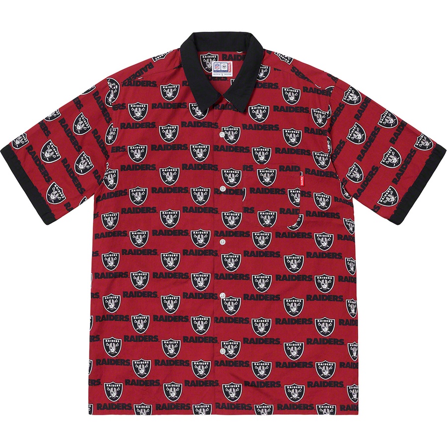 Details on Supreme NFL Raiders '47 S S Shirt Light Burgundy  from spring summer 2019 (Price is $128)