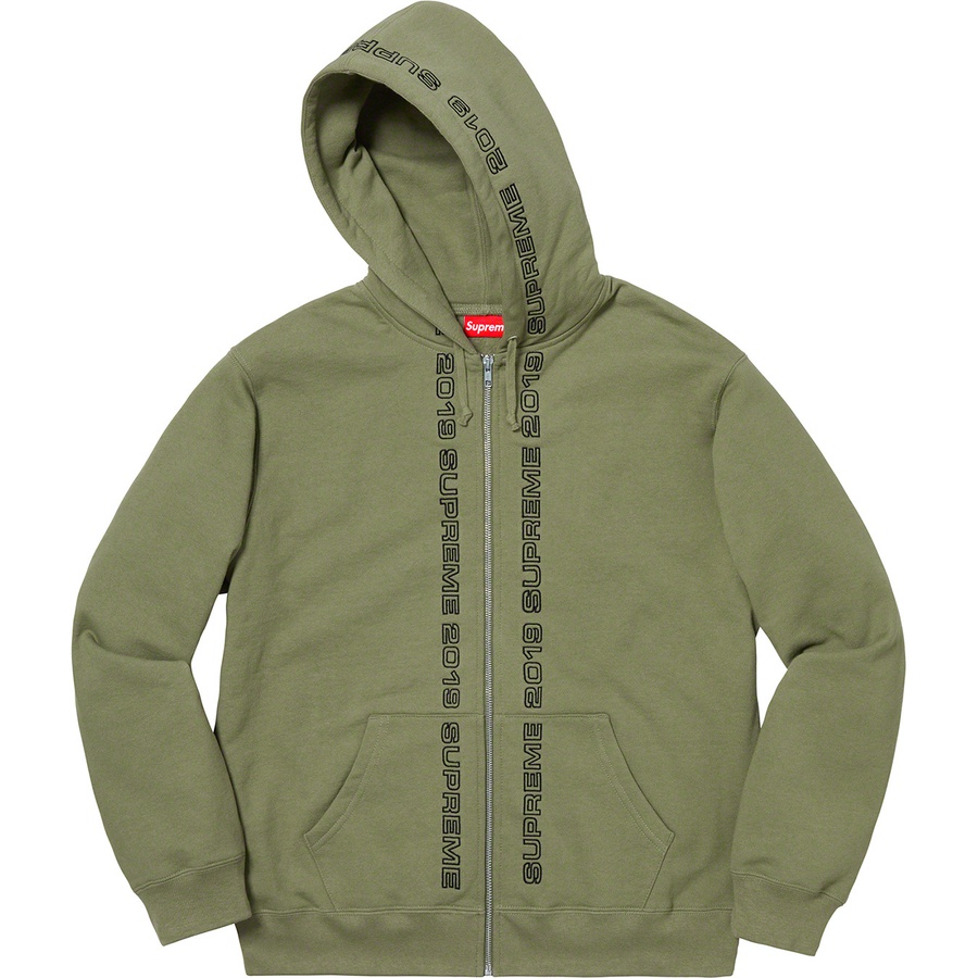 Details on Topline Zip Up Sweatshirt Light Olive from spring summer
                                                    2019 (Price is $168)